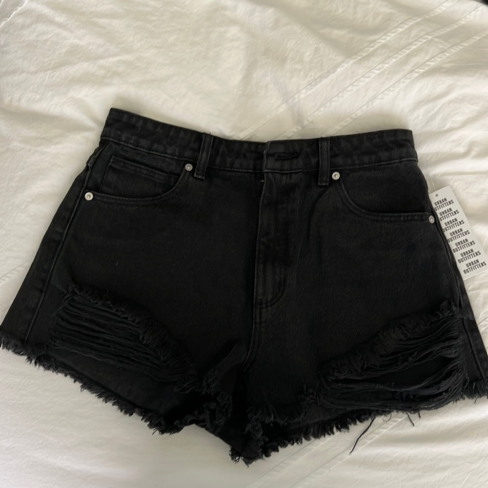 Abrand Jeans - Destroyed Denim Shorts